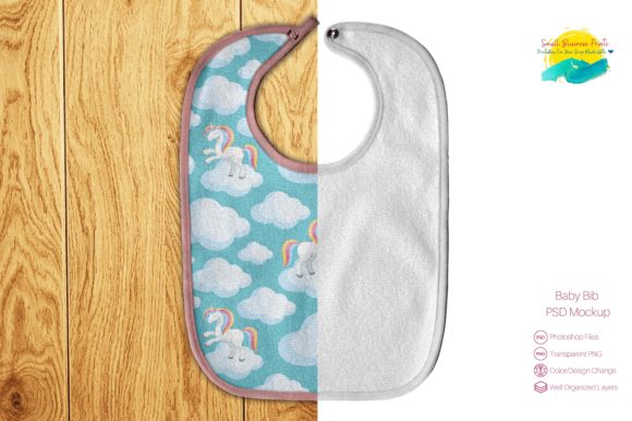 Download Baby Bib Editable Photo Realistic Product Mockup - Premium Bundle