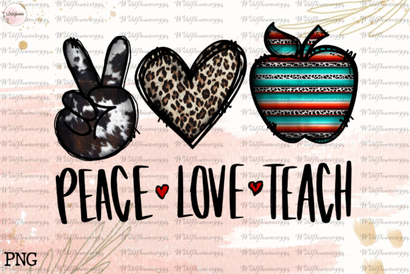 Download Peace Love Teach,Teacher Western PNG - Western png Collection