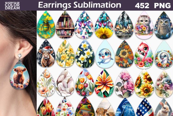 Download Teardrop Earrings Big Bundle - Big bundle Collection