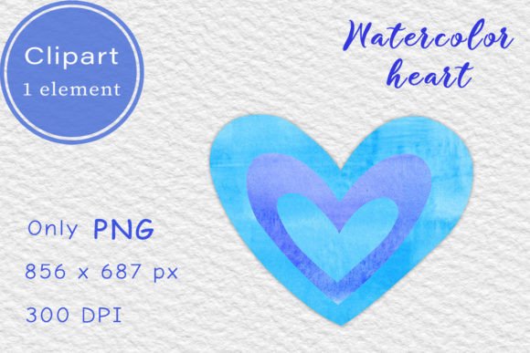 Download Blue Watercolor Heart. Clipart PNG - Blue watercolor heart Collection