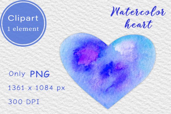Download Blue Watercolor Heart. Clipart PNG - Blue watercolor heart Collection