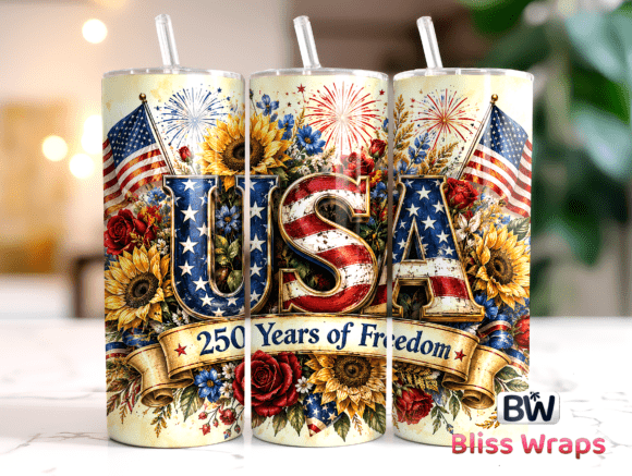 Download USA 250th Anniversary Tumbler Wrap - Usa Collection