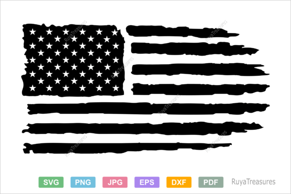 Download USA Distressed Flag Svg, USA Flag Design - Usa Collection