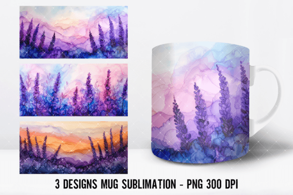 Download Lavender Alcohol Mug Wrap Designs - Mug wrap designs Collection