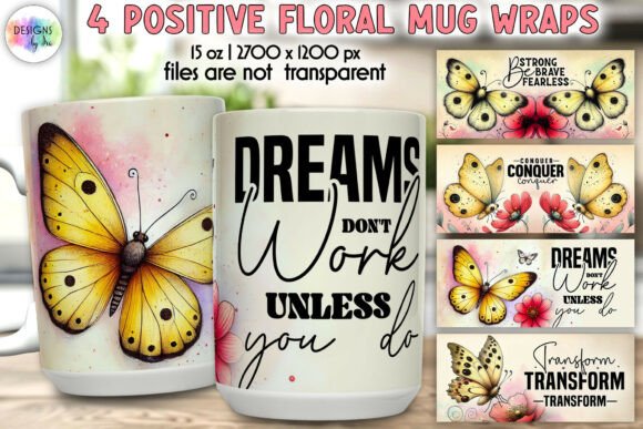 Download Inspirational Butterfly Mug Wrap Designs - Mug wrap designs Collection
